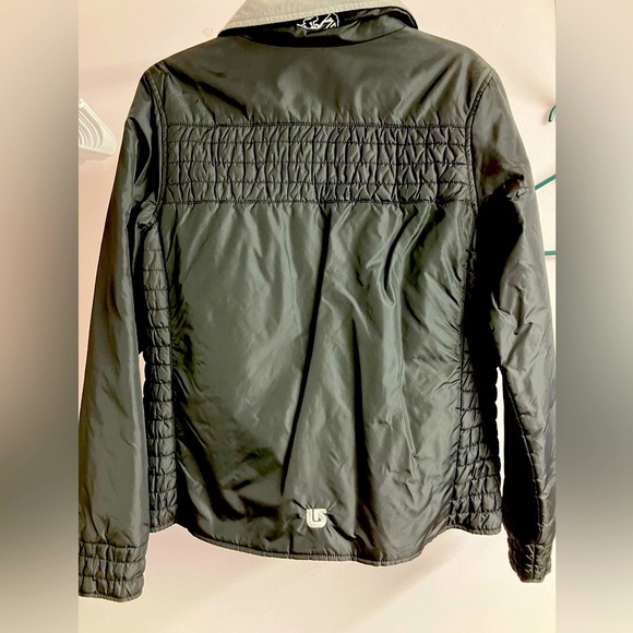 Women’s Thin SkiJacket/Coat, Black/Gray, Large; Full Front Zipper, Burton - Picture 3 of 11